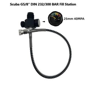 Adaptador de Carga para Estación de Llenado G5/8" DIN 232/300 BAR, para Tanque Grande de Buceo a Botella Pequeña, 250 Bar, 40 MPa, 6 Kpsi - Product Image 3