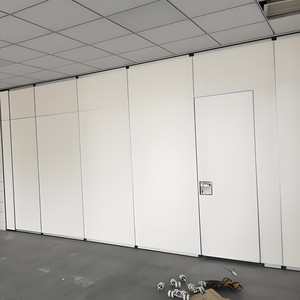 Điện Thông Minh Gỗ Veneer Gấp Di Chuyển Phân Vùng Bảng Điều Chỉnh Tường Cho Văn Phòng Có Thể Hoạt Động Phòng Chia Tường Cho Khách Sạn Tiệc - Product Image 1