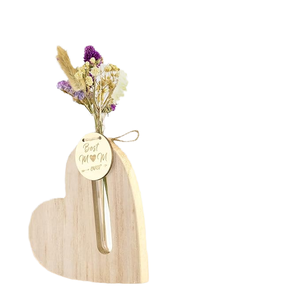 Eco Friendly Wooden Round <b>Art</b> <b>Deco</b> <b>Vase</b>-Birthday Gift for Mom Shandong Made Ws Brand Tabletop Decorative <b>Vase</b> - Product Image 4