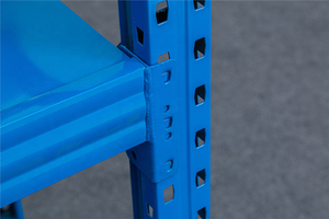 Estanterías de Almacenamiento de Acero para Almacén, Resistentes, con Marco Azul y Estantes Naranjas, Estanterías Industriales para Supermercados - Product Image 5