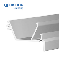Décoration murale PVC Stretch Tissu Plafond Mur LED Bande Profilé Lumineux pour Plafond Stretch Plafond Aluminium Profilé H Cadres