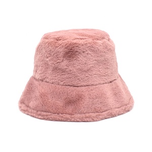 Soft Touch Feeling Fluff Winter Warm Unisex Outdoor Bucket Hat - Product Image 3
