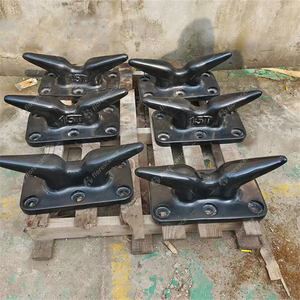 Borne d'amarrage marine robuste en acier moulé/fer moulé 10-200T, résistante à la corrosion, certifiée ISO, type « Tee Horn Cleat Kidney », à vendre - Product Image 4