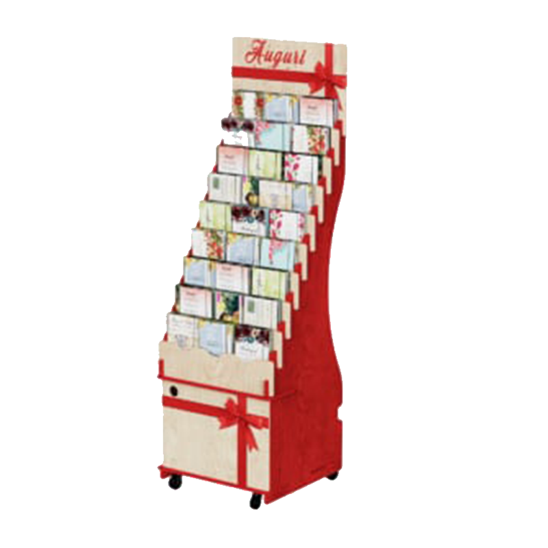 Apache Customizable Modern Plywood Wooden Magazines Display Rack for Bookstores — view 4