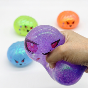 1 ensemble de jouets sensoriels anti-stress à pincer et à presser en forme de boulettes de vampire fantôme, 8,5 cm, pour Halloween, promotion cadeau d'Halloween - Product Image 2