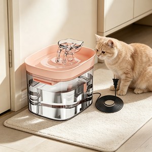 Custom Logo Smart Pet Drinking Fountain Fresh Water Cycle Household Dog <b>Cat</b> Water <b>Feeder</b> - Product Image 1