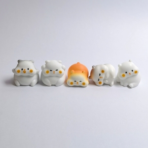 100 Pièces 20*28MM Figurines d'animaux en résine <span class=keywords><strong>3D</strong></span> Mini Hamsters Statues d'animaux mignons en miniature pour la décoration de jardin féerique extérieur - Product Image 4