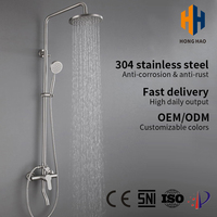 Ensemble de douche mural pour salle de bain, mitigeur de douche apparent, colonne de douche