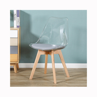 Chaises de salle à manger haut de gamme pour le printemps et l'automne, chaises fantômes en acrylique populaires et bon marché pour enfants, chaise de coiffeuse transparente