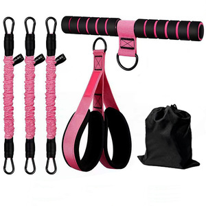 Joeman Resistance Band Set With Foot Pedal And <b>Pull</b> <b>Up</b> <b>Bar</b> For Fitness Body Shaping Workout Home Gym Training Equipment - Product Image 3