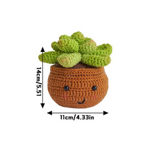 Beginners <b>Crochet</b> <b>Kit</b> with 4 PCS Plant Learn to <b>Crochet</b> Cactus Family <b>Kits</b> with Video Tutorials and Patterns for Adults - Product Image 2