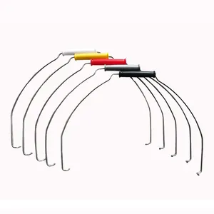 Nhà máy tùy chỉnh kích cỡ khác nhau thép mạ kẽm xô xử lý với Gripper cho hộ gia đình nhựa ngoài trời xô