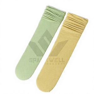 Men's Crew <b>Socks</b> Solid Color Knitted Cotton Bamboo Fiber Breathable Eco-friendly Standard Summer Daily Wear - Product Image 1