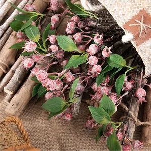 ผลไม้ประดิษฐ์ที่เหมือนจริงมาก กิ่งผลเบอร์รี่ป่าปลอม สำหรับตกแต่งบ้าน ห้อง ร้านอาหาร ร้านกาแฟ ทั้งภายในและภายนอกอาคาร - Product Image 4