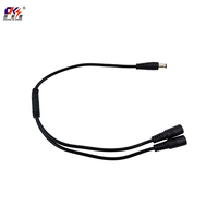 Cable de Extensión de Alimentación DC 5.5*2.1mm Macho a 2 Hembras, Cable Divisor de Alimentación en Forma de Y de 1 a 2, 3, 4, 5 Vías para CCTV