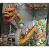 Simulation de Dragon astronomique géante, modèle de Dragon Oriental, pour centre commercial, parc d'attractions, carnaval, mariage