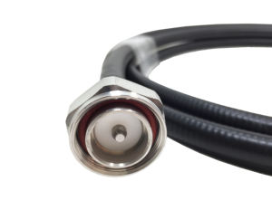 Mobilfunk-Basisstation 7/16 DIN Stecker RA auf DIN Stecker Pin für 1/2: Superflexibles Kabelset 3m Länge - Product Image 3