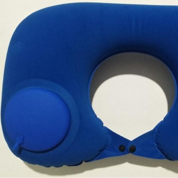 หมอนอัดรูปตัวยู สีม่วง-น้ำเงิน