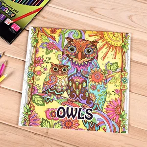 Custom Mandala Anime Crayons Color Coloring Books Kids Painting Colouring Book Printing For Adults