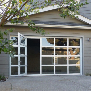 Puerta <span class=keywords><strong>de</strong></span> Garaje Seccional <span class=keywords><strong>de</strong></span> <span class=keywords><strong>Aluminio</strong></span> Moderna 2025, 16x7, <span class=keywords><strong>de</strong></span> Vidrio, Plegable Inteligente, Puerta Peatonal Superior <span class=keywords><strong>para</strong></span> Entradas Pequeñas, Impermeable - Product Image 6