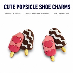 Decorazioni Personalizzate in PVC a Forma di Gelato per Scarpe, Patch in Gomma Morbida, Produzione OEM, Vendita all'Ingrosso Diretta - Product Image 6