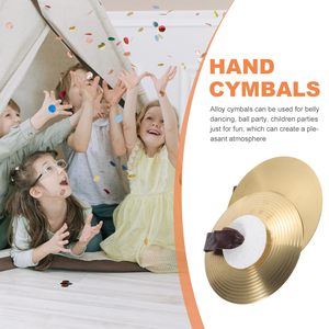 Profissional 1 par leão dança pratos pequena liga mão pratos para crianças vento macaco pratos para crianças Drum Gong pratos - Product Image 4