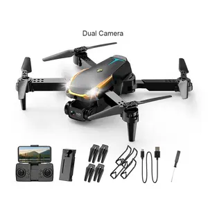 Drone profissional HD para fotografia aérea, helicóptero quadricóptero de controle remoto, câmera dupla, drone com controle remoto, com controle duplo, com controle de obstáculos