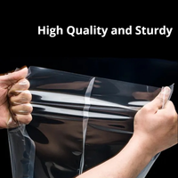 Sacs en plastique transparent en Mylar personnalisés, Chine, pochettes à trois côtés scellées, emballage alimentaire, sacs de stockage sous vide hautement transparents pour la viande