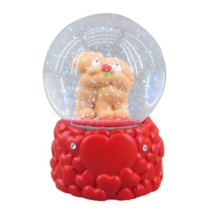 Globo di Neve Romantico per Matrimonio con Statuetta della Sposa, Sfera di Cristallo con Acqua, Centrotavola, Decorazione e Bomboniera - Product Image 4