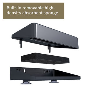 Moderno portabicchieri in alluminio con supporto in metallo <span class=keywords><strong>a</strong></span> <span class=keywords><strong>ventosa</strong></span> portapone per il bagno o l'organizzatore del Desktop dell'hotel - Product Image 4