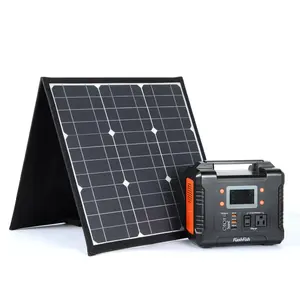 Estación de energía Solar portátil de 200W-1200W con Panel Solar de 50W/60W, Kit de generador Solar portátil de emergencia recargable para exteriores