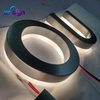 Enseigne Murale Lumineuse Personnalisée Haut de Gamme avec Logo Rétroéclairé, en Métal 3D, Étanchéité IP65, Alimentation CA, Compatible HomeKit, pour Magasin