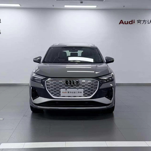 <span class=keywords><strong>Audi</strong></span> Q4 E-tron 40 SUV électrique d'occasion 2024, longue autonomie, véhicule électrique intelligent, prêt à l'exportation, gris sur noir - Product Image 1