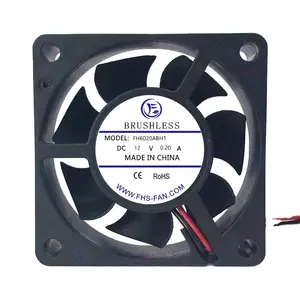 6020 6CM 5V 12V 24V DC 브러시리스 축 방향 팬 60x60x20mm 환기 냉각 팬 장비