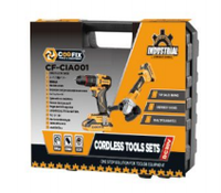 COOFIX CF-CIA001 Perceuse-visseuse sans fil 21V et meuleuse d'angle 2 en 1, kit combiné d'outils électriques