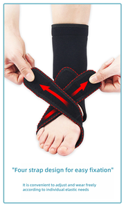 Ajustable Transpirable Compresión Neopreno <span class=keywords><strong>Tobillo</strong></span> <span class=keywords><strong>Soporte</strong></span> Brace Elástico Running Guard-Precio <span class=keywords><strong>de</strong></span> fábrica Pulsera deportiva - Product Image 6