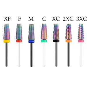 หัวเจียร์เล็บทังสเตนคาร์ไบด์ 5 in 1 แบบหัวตัดไขว้เคลือบสี สำหรับเครื่องทำเล็บไฟฟ้า - Product Image 3