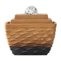 Petite Fontaine d'Intérieur Circulante Moderne Minimaliste en Céramique, Humidificateur de Bureau, Fontaine Paysagère, Chine