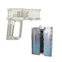 Molde de Inyección de Plástico para Pistola de Temperatura Multifunción, Servicio Personalizado, Materiales ABS/PS/PC, Tolerancia de 0.01mm