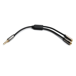 3.5mm maschio a 2 femmina cavo Audio e Video giacca in PVC auricolare Splitter <span class=keywords><strong>Jack</strong></span> Mic <span class=keywords><strong>Stereo</strong></span> per microfono altoparlante treccia schermatura - Product Image 5