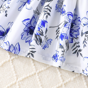 ชุดเดรสเด็กผู้หญิงผ้าขนสัตว์เนื้อนุ่ม แต่งระบายขอบ แขนยาว ลายดอกไม้น่ารัก ซักได้ เหมาะสำหรับฤดูใบไม้ผลิและฤดูใบไม้ร่วง - Product Image 6