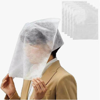 Protège-taches de maquillage et cache-visage essentiel pour cabine d'essayage de magasin de vêtements, en non-tissé translucide et respirant