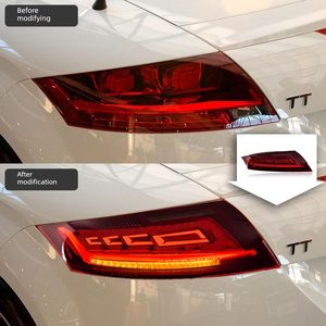 ชุดไฟท้ายสำหรับ Audi TT ปี 2006-2014 เลนส์สีแดง ไฟขับขี่ ไฟเลี้ยว - Product Image 2