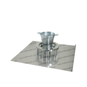 Ensemble de test du cône d'essai de liquidité (J-Ring) selon la norme <span class=keywords><strong>EN</strong></span> 12350-12 pour évaluer la fluidité du béton compacté - Product Image 1