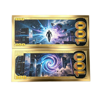 Nouveaux modèles 2026 : Carte métallique Batman plaquée or 24 carats pour collection de mode, Fête Nationale et Anniversaire