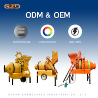 Vente d'usine GZD : Bétonnière électrique à tambour inclinable de 400 L pour le mélange du ciment et du mortier
