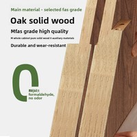 Armoire sectionnelle moderne de style français, modèle populaire, sans poignée, en bois massif, pour chambre à coucher, simple, en chêne de qualité FAS, à une seule porte