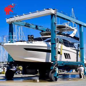 เครนยกเรือยอชท์เคลื่อนที่สำหรับงานหนัก100ton 50ton 30ton เครนยกเรือสำหรับการเดินทางทางทะเลพร้อมส่วนประกอบหลัก - Product Image 3