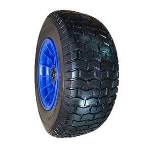 Brouette anti-crevaison de 16 pouces en mousse PU 4.80/4.00-8 roues pivotantes à jantes en acier pour essieux - Product Image 3