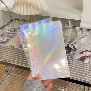 A6 Laser Inner Page Rainbow Stars Love Three Grid One Grid Card Love Bean Small Card Storage Leaf 3 "6" - Product Image 6